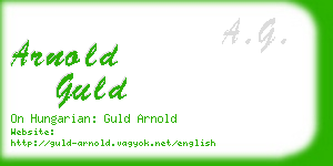 arnold guld business card